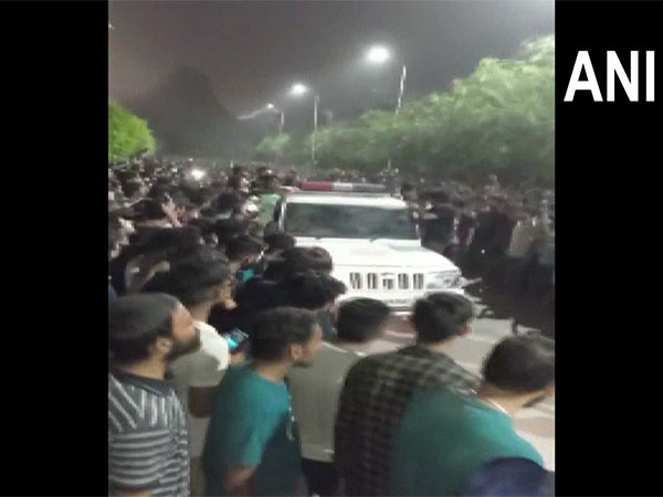 Visuals from Chandigarh University in Mohali (Photo/ANI)