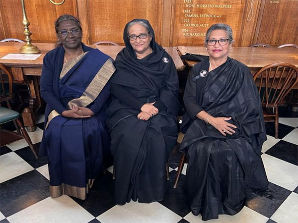 President Droupadi Murmu meets Bangaldesh PM, Sheikh Hasina, her sister Sheikh Rehana(Photo Credit: Twitter/ President of India)