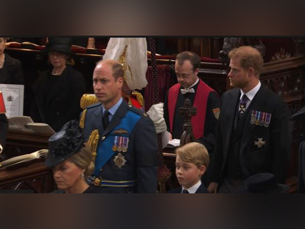 Prince Harry at Queen's funeral 