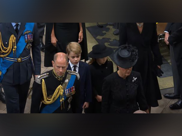 Screengrab from Queen Elizabeth's funeral