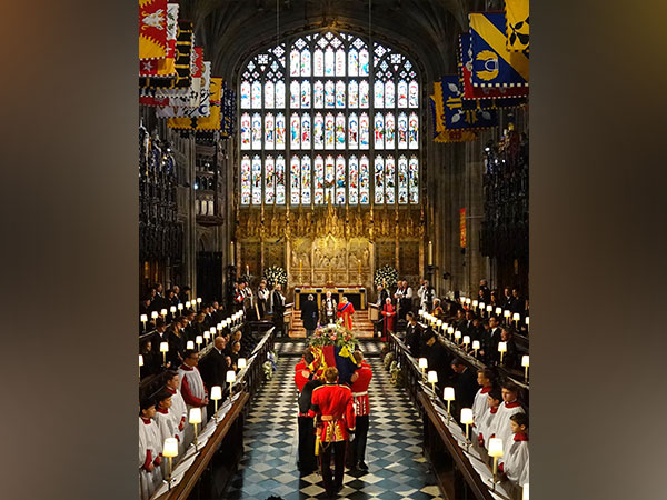 Queen Elizabeth II's coffin lowered into Royal Vault at Windsor Castle (Photo Credit: Twitter/@RoyalFamily)