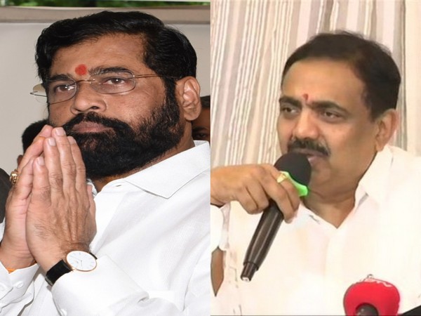 Maharashtra Chief Minister Eknath Shinde and NCP leader Jayant Patil (Photo:ANI)