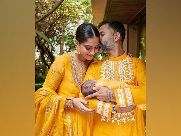 Sonam Kapoor Ahuja with her husband and son (Image source: Instagram)