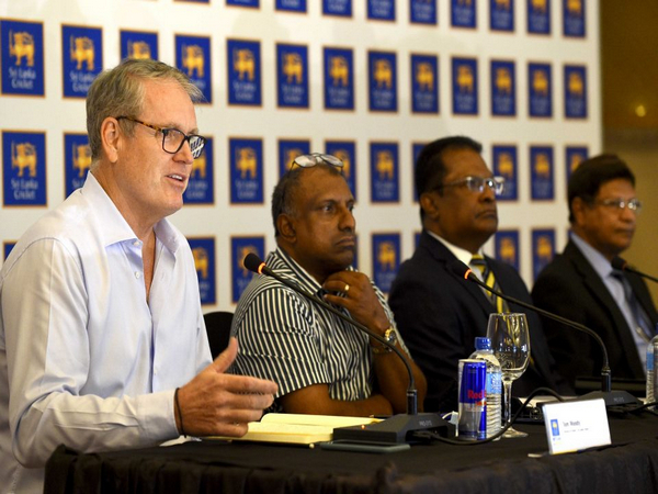 Tom Moody at press conference (Photo: Sri Lanka Cricket)