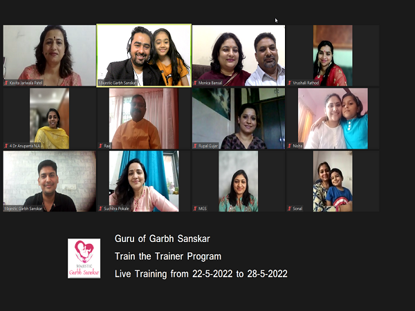 Glimpses from the Garbhsanskar Train the trainer program