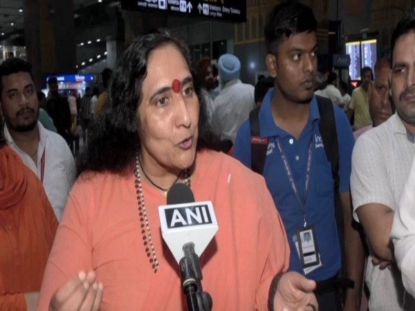 Hindu political activist Sadhvi Ritambhara (Photo/ANI)
