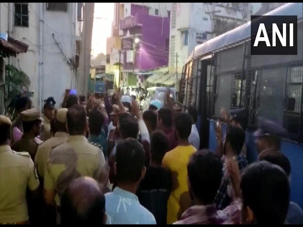 Visuals of NIA raids being conducted in Tamil Nadu. Raids were conducted across 10 states in the PFI case. Photo/ANI  