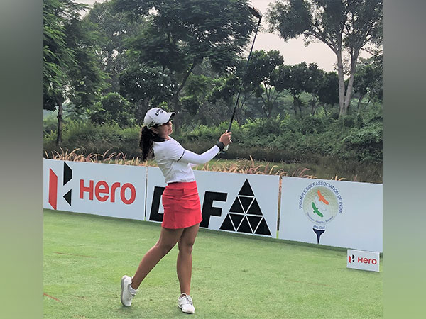 Gaurika Bishnoi in action during 13th leg of Women's Pro Golf Tour (Image: WPGT)