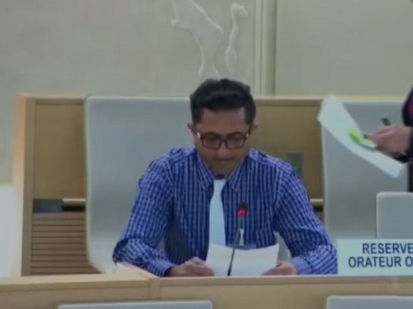 Information Secretary of Baloch Human Rights Council, Kamal Khan during 51th Session of UN human Rights council.