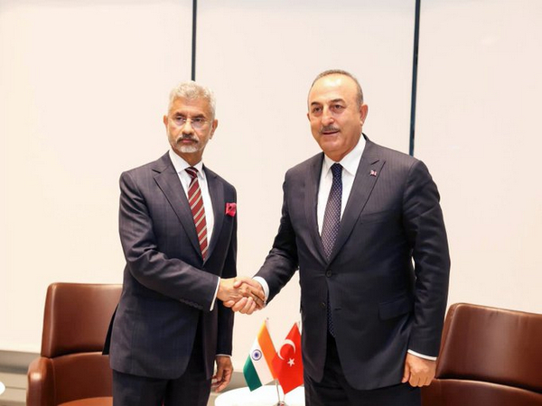 External Affairs Minister (EAM) S Jaishankar met his Turkish counterpart Mevlut Cavusoglu. (Photo Credit: Jaishankar twitter)
