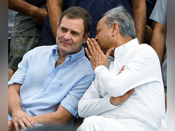 Congress leader Rahul Gandhi, Rajasthan Chief Minister Ashok Gehlot (File photo/ANI)