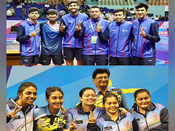 Gujarat Men's team and West Bengal Women's team (Photo: Twitter SAI Media)