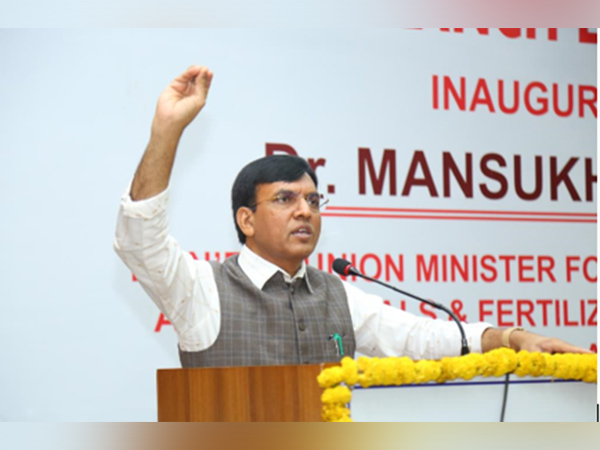 Union Minister for Health and Family Welfare, Chemicals and Fertilizers Mansukh Mandaviya (Image/ANI)
