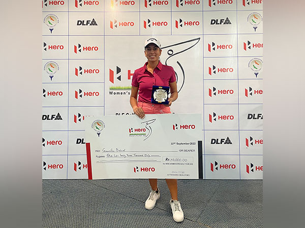 Gaurika Bishnoi after winning 13th leg of the Women's Pro Golf Tour (Image: WPGT Media)