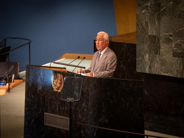 Portuguese Prime Minister Antonio Costa speaking at the United Nations General Assembly on Thursday. (Photo Credit: Portuguese PM Twitter)
