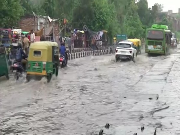 A visual from Patparganj in Delhi after heavy rainshowers in the city (Photo/ANI) 