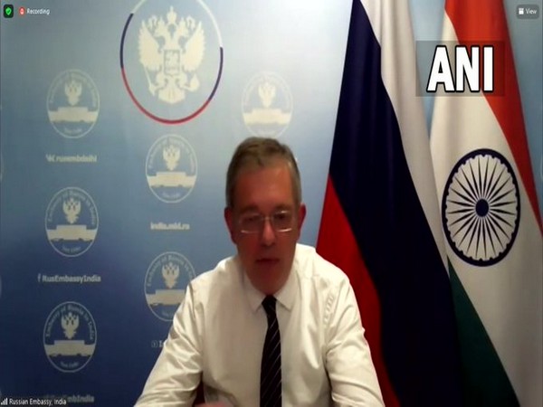 Russian Ambassador to India Denis Alipov holding a virtual press conference on Friday.