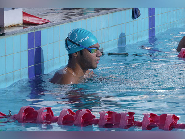 Gujarat Swimmer Aryan Panchal training ahead of National Games (Image: SAI/MYAS Media)