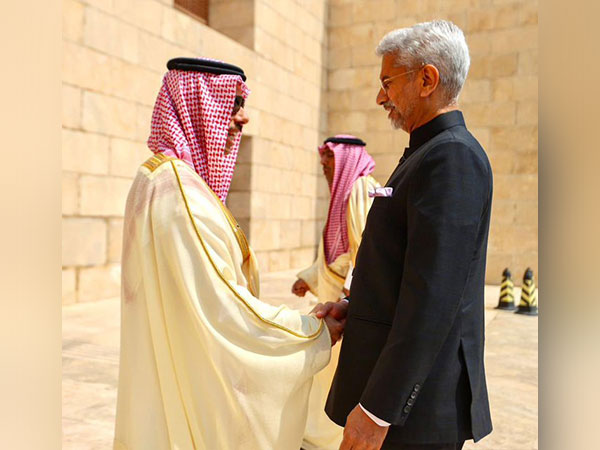External Affairs Minister S Jaishankar met his Saudi counterpart Prince Faisal bin Farhan Al Saud on Friday. (Photo Credit: Jaishankar twitter)