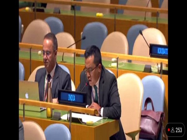 Screengrab of India giving right to reply in UNGA