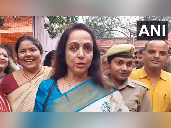 Hema Malini in Mathura (ANI Photo)
