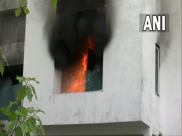 Visual of Vanatara resort on fire (Photo/ANI)