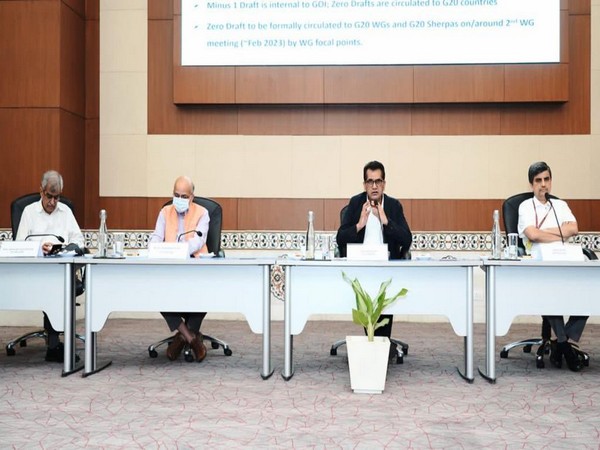 India's G20 Sherpa Amitabh Kant chairs inter-ministerial meeting  (Photo: Twitter/Amitabh Kant)