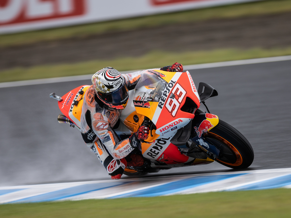 Marc Marquez in action during Japanese Grand Prix (Image: Honda Team)