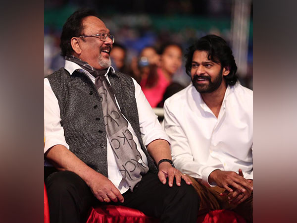 Prabhas' with his uncle U.V. Krishnam Raju (Image Source: Twitter)