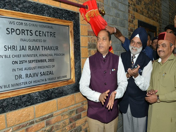 HP CM Jai Ram Thakur inaugrating Sports Complex at pinegrove school