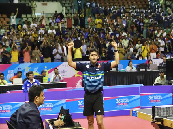 Gujarat's Harmeet Desai wins men'singles title (Image: SAI/MYAS Media)
