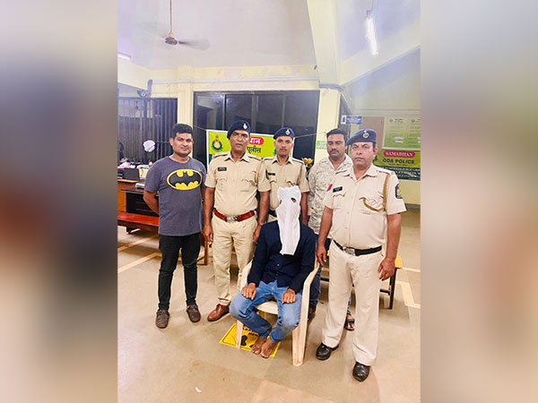 The accused person arrested by the Anjuna Police.