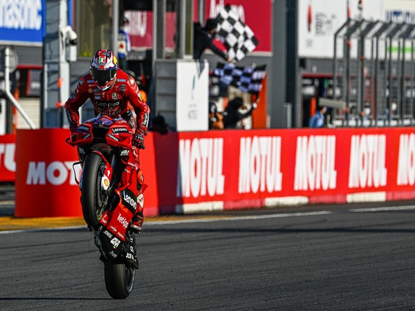 Jack Miller of Ducati Lenovo Team after winning Japanese Moto GP (Image: Team Ducati)