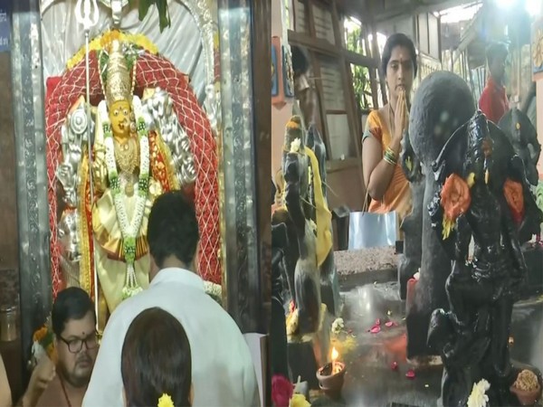 Navaratri celebrations at Mahankali Temple (Image source: ANI)