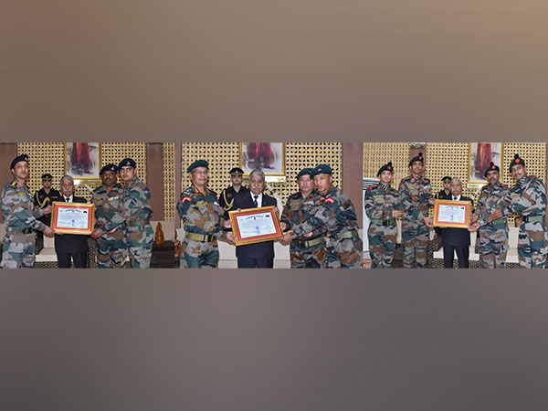 Arunachal Pradesh Governor presents citations to 97 Field Regiment, 1 Arunachal Scouts and 25 Madras