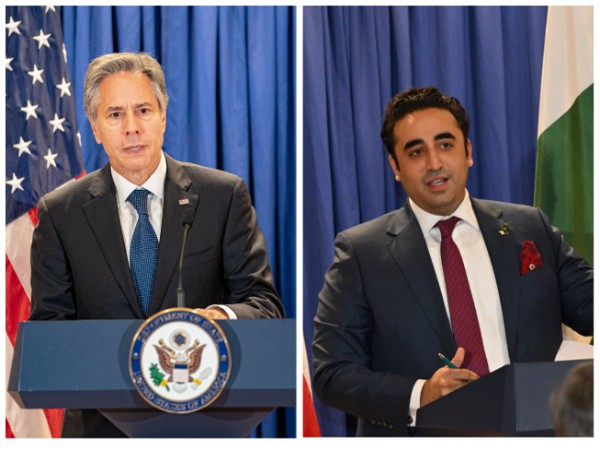 US Secretary of State Antony Blinken met his Pakistani counterpart Bilawal Bhutto Zardari (Photo Credit: Blinken and Bilawal Twitter handles)