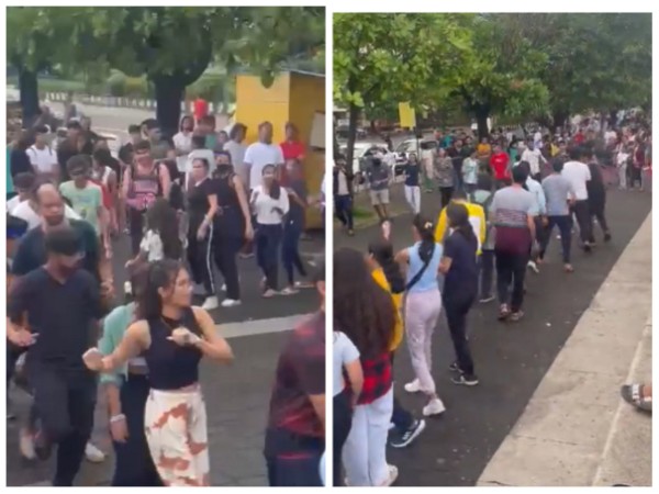 Screen capture from the performance (Image Source: Twitter)