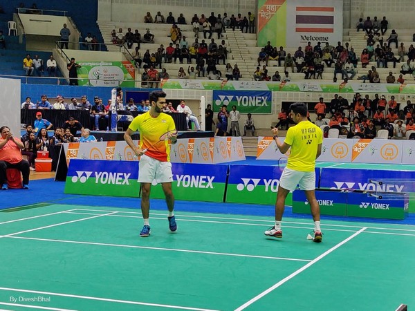 India's men's doubles pair of Dhruv Kapila and MR Arjun (Image: BAI Media)