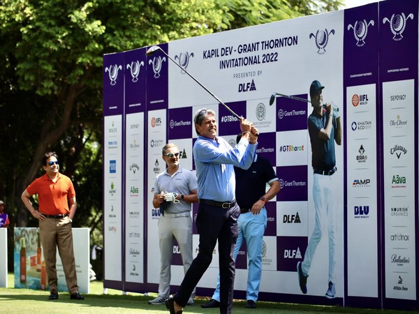Kapil Dev at the ceremonial tee-off (Photo: PGTI Media)