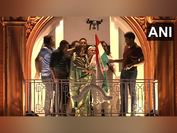 Former cricketer Sourav Ganguly at Durga Puja pandal in Kolkata (Photo/ANI)