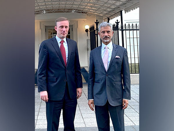 White House NSA Jake Sullivan with EAM S Jaishankar. (Photo Credit - Twitter)