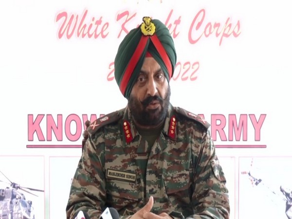 GOC White Knight Corps Lieutenant General Manjinder Singh (Photo/ANI)