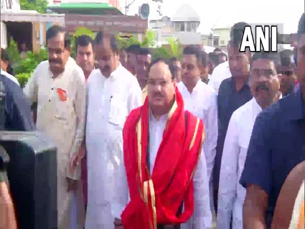 BJP national president JP Nadda visits Shree Jagannatha Temple in Odisha's Puri (Photo:ANI)