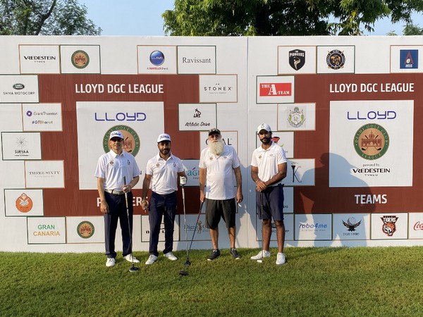 Team 'Shiva Motocorp Land Rover' on opening day of Delhi Golf Club League (Image: DGCL)