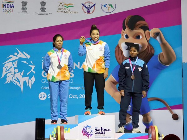 Mirabai Chanu (Photo: National Games Gujarat/ Twitter)