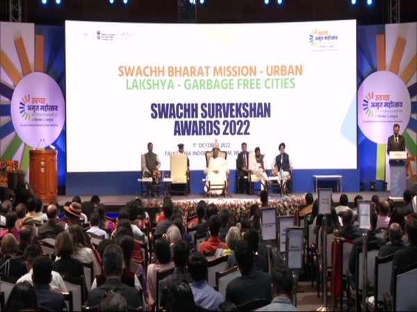 Swachh Survekshan 2022 Awards programme (Photo/ANI)