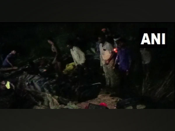 Visual from the spot of accident on Saturday in Kanpur (Photo:ANI)