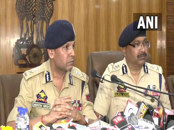 ADGP Jammu Mukesh Singh and DGP Dilbag Singh (Photo/ANI)