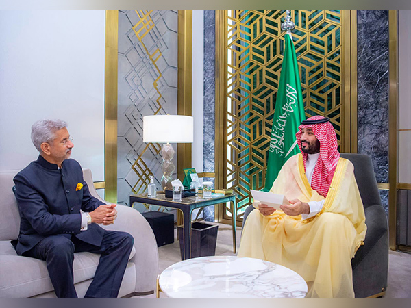 External Affairs Minister S Jaishankar with Crown Prince Mohammed bin Salman Al Saud (Photo: Twitter/S Jaishankar)