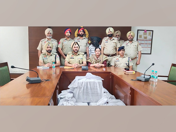 Fatehgarh Sahib Police after the drug bust (Photo/ANI)